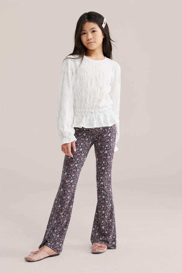 WE Fashion flared legging bruin