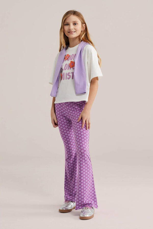 WE Fashion flared legging lila - Foto 3