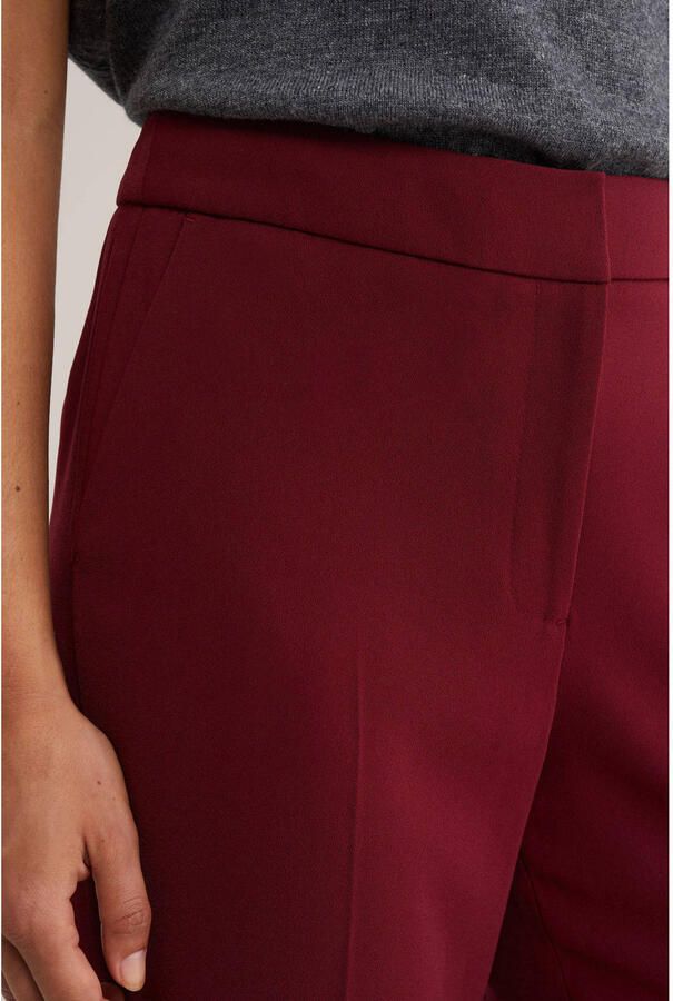 WE Fashion flared pantalon donkerrood - Foto 2
