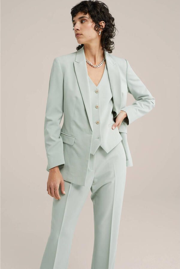 WE Fashion flared pantalon mintgroen - Foto 2
