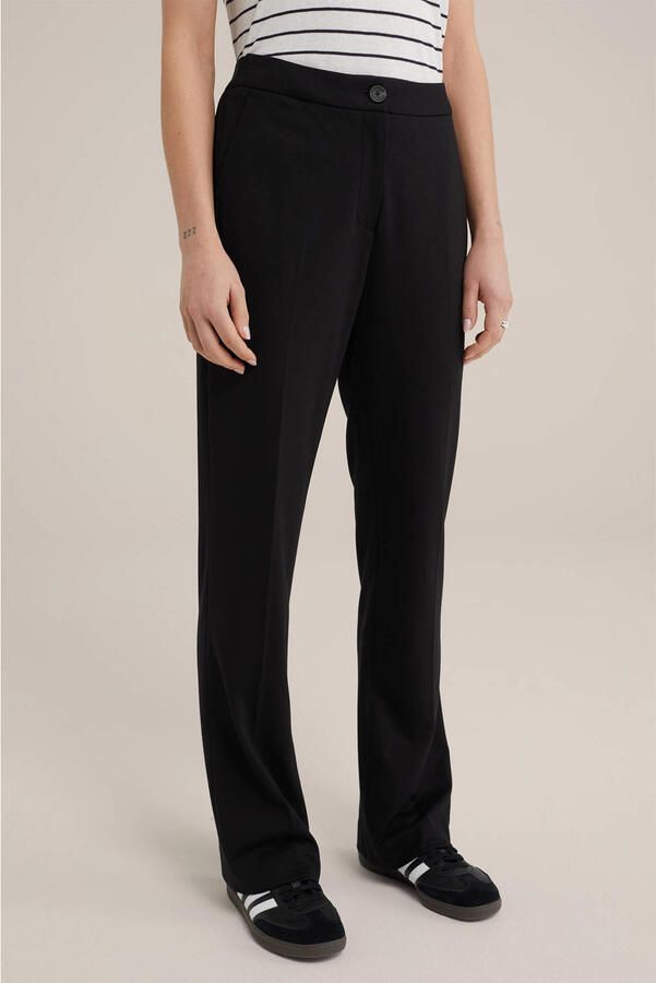 WE Fashion flared pantalon zwart