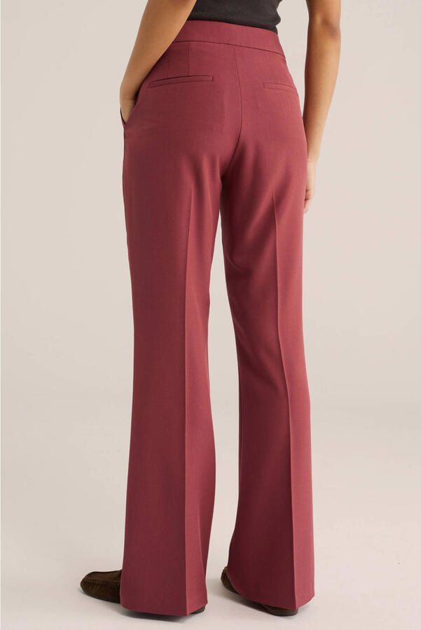 WE Fashion flared regular waist pantalon rood - Foto 2
