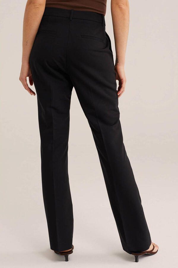 WE Fashion flared regular waist pantalon zwart - Foto 2