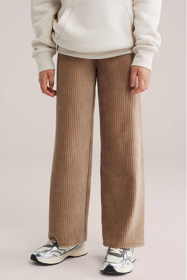 WE Fashion fluwelen loose casual broek