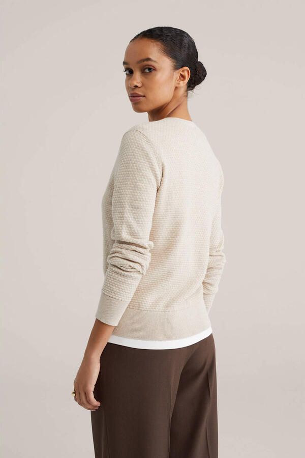WE Fashion gebreid vest beige - Foto 2