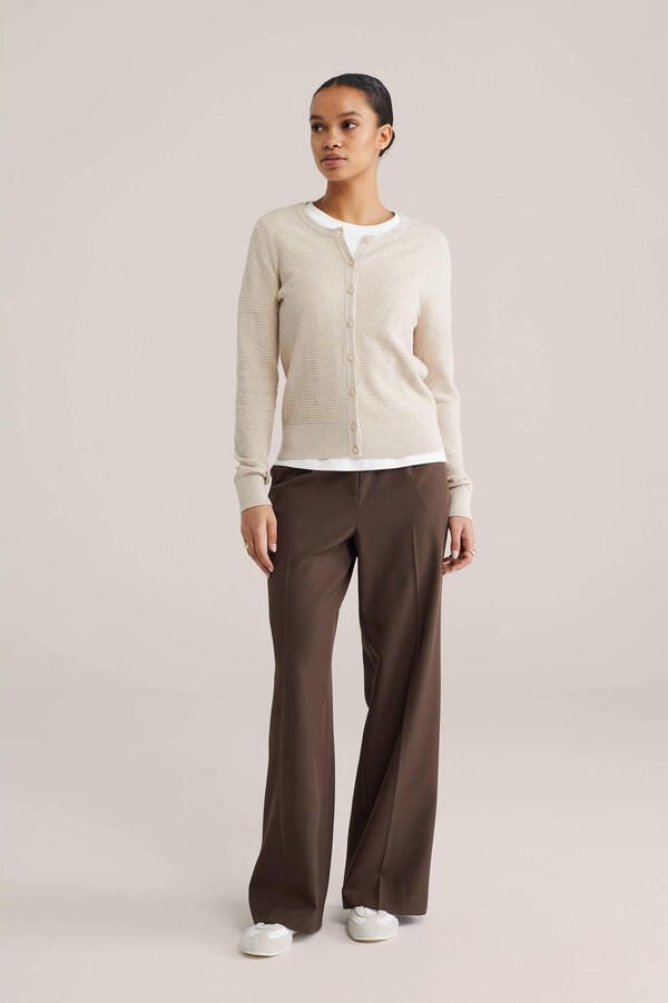 WE Fashion gebreid vest beige - Foto 3