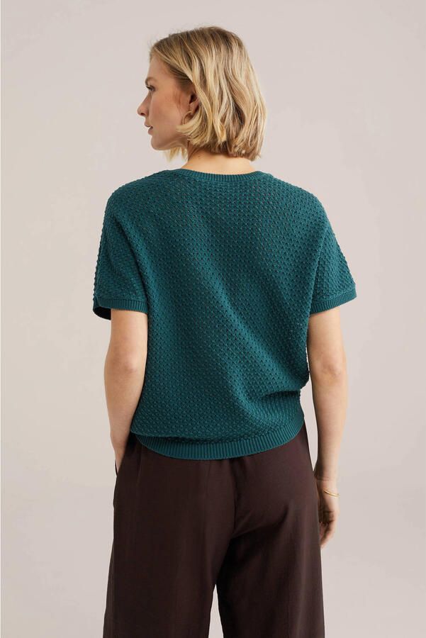 WE Fashion gebreid vest blauw - Foto 3