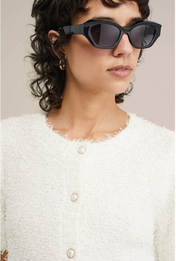 WE Fashion gebreid vest ecru - Foto 2