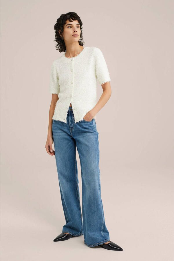 WE Fashion gebreid vest ecru - Foto 3