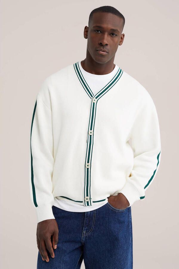 WE Fashion gebreid vest eggshell