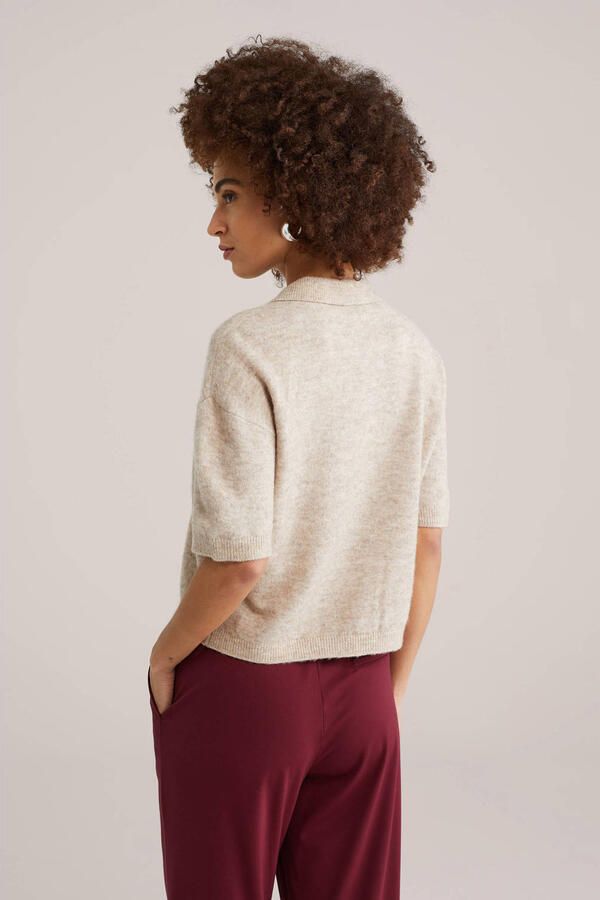 WE Fashion gebreid vest grijsbruin - Foto 3