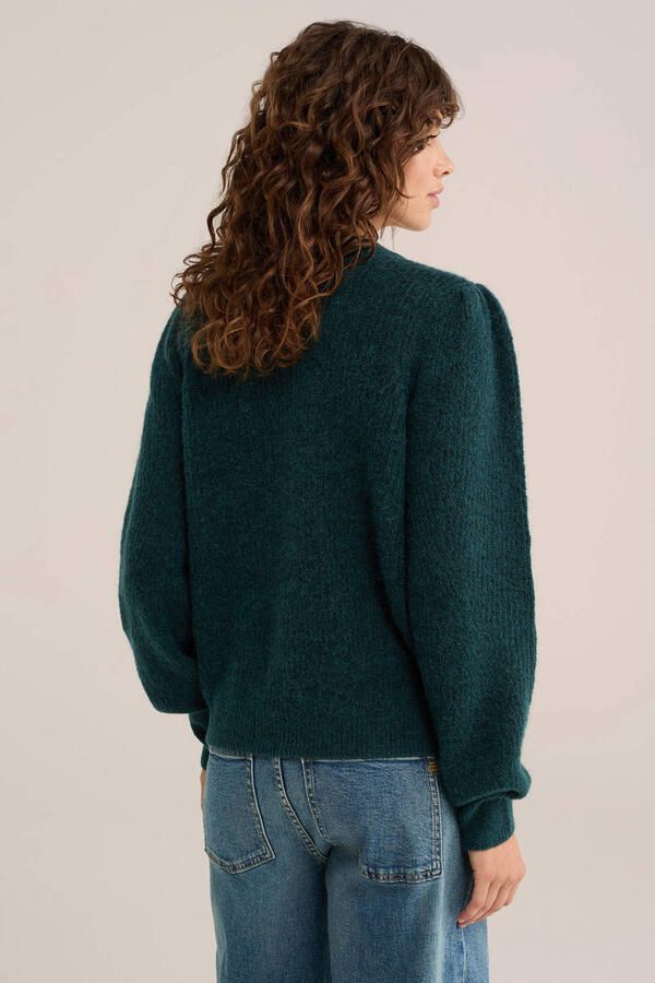WE Fashion gebreid vest groen - Foto 2