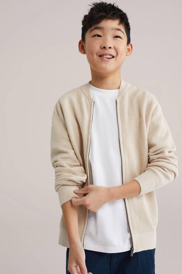 WE Fashion gebreid vest zand - Foto 2