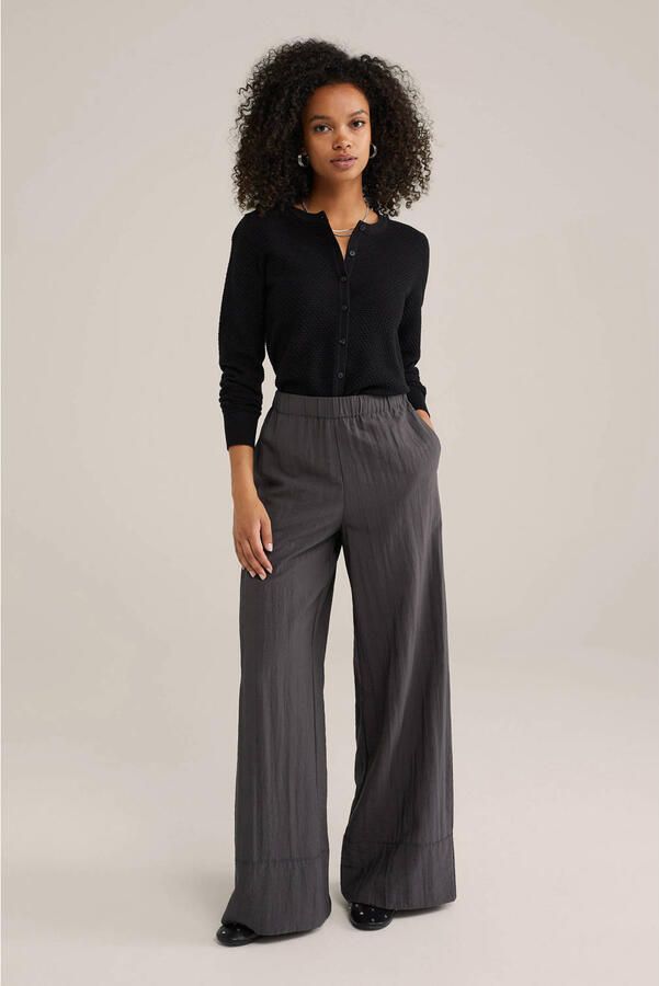 WE Fashion gebreid vest zwart - Foto 2