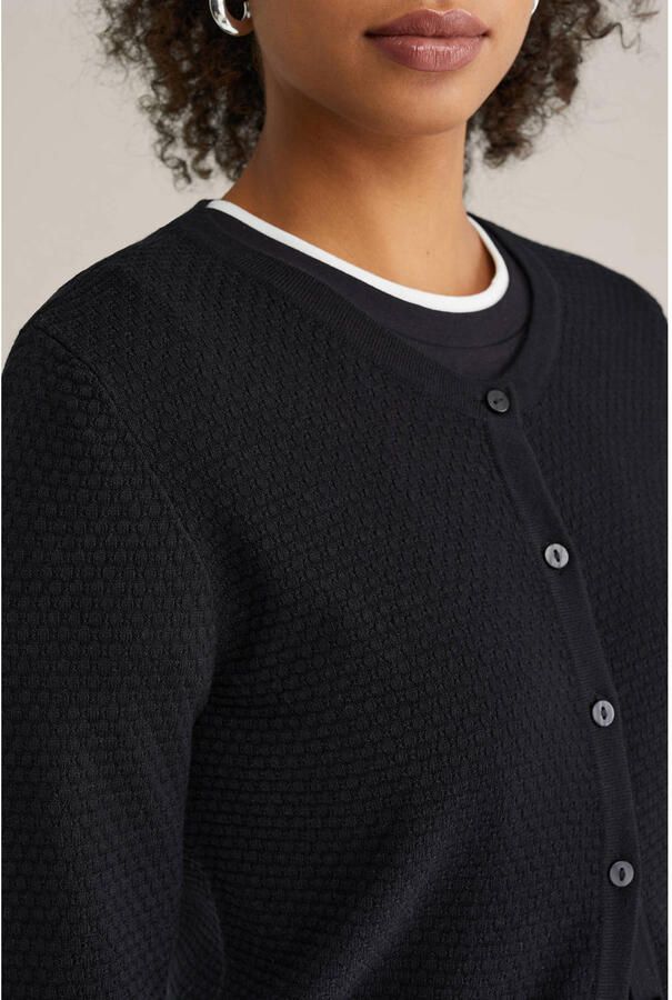 WE Fashion gebreid vest zwart - Foto 2