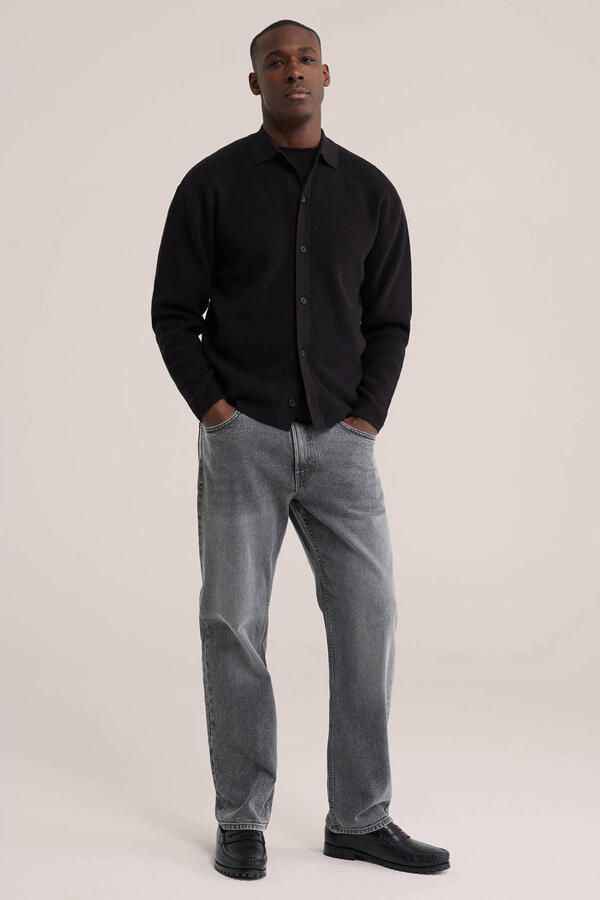 WE Fashion gebreid vest zwart - Foto 2