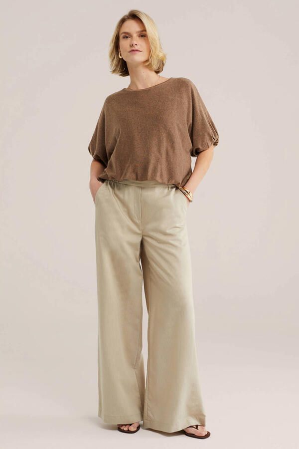 WE Fashion gebreide top bruin - Foto 2