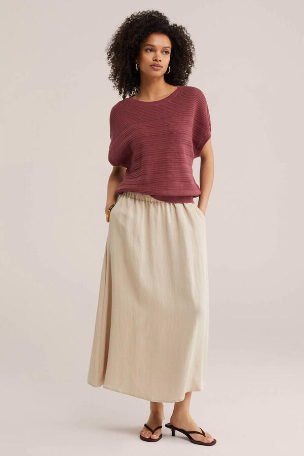 WE Fashion gebreide top oudroze - Foto 3