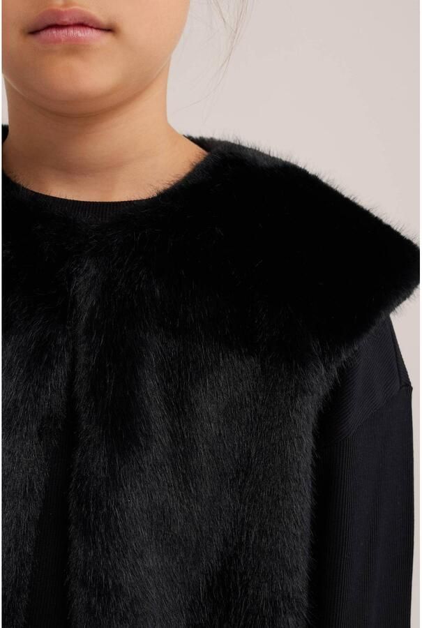 WE Fashion gebreide top zwart - Foto 2