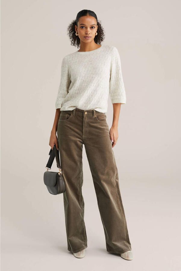 WE Fashion gebreide trui beige - Foto 2