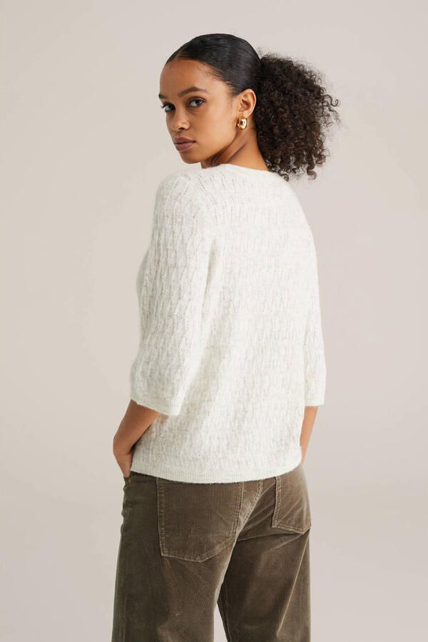 WE Fashion gebreide trui beige - Foto 3