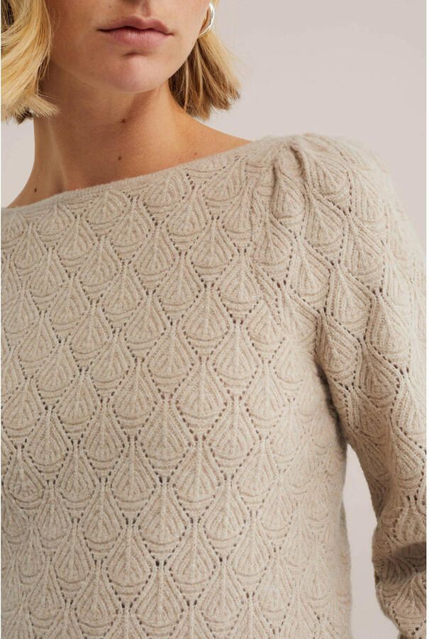 WE Fashion gebreide trui beige - Foto 2