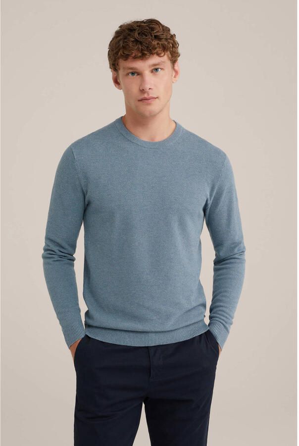 WE Fashion gebreide trui blauw - Foto 2