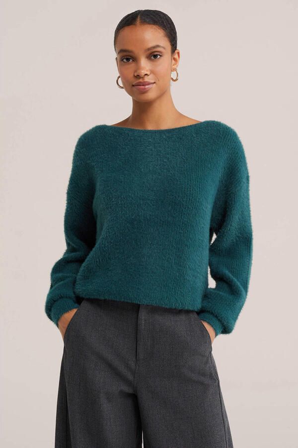 WE Fashion gebreide trui blauw