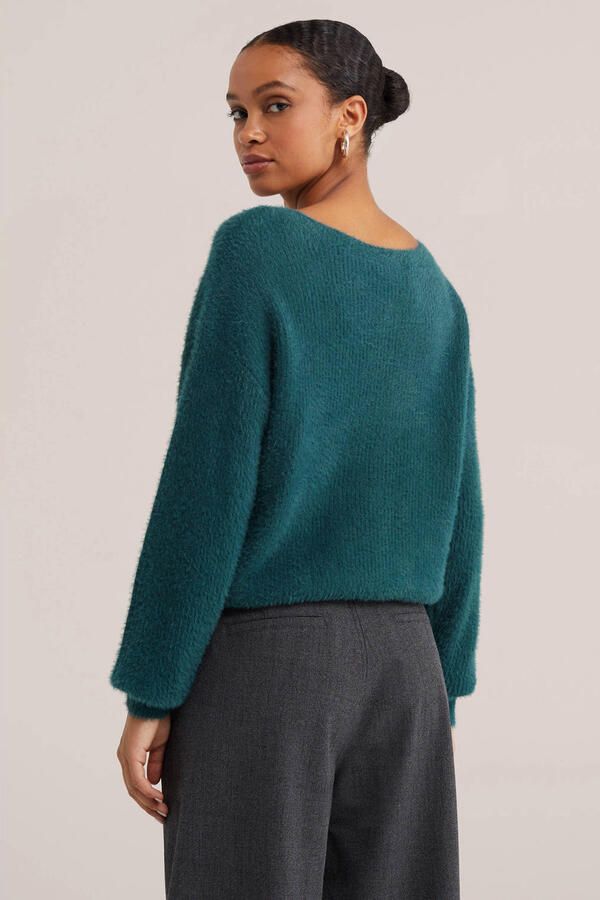 WE Fashion gebreide trui blauw - Foto 2