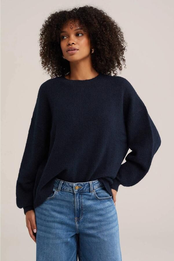 WE Fashion gebreide trui blauw