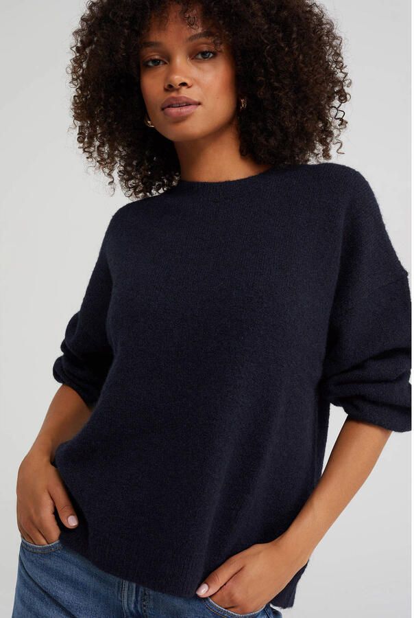 WE Fashion gebreide trui blauw - Foto 3