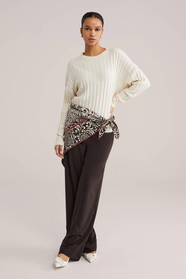 WE Fashion gebreide trui ecru - Foto 2