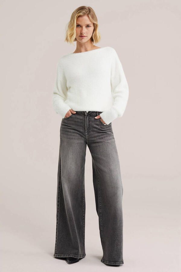 WE Fashion gebreide trui ecru - Foto 3
