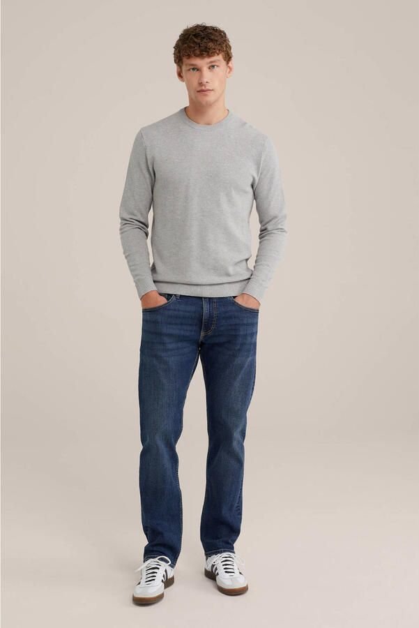 WE Fashion gebreide trui grijs