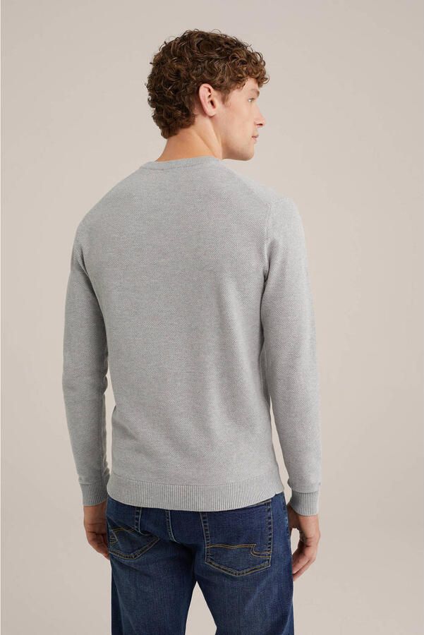 WE Fashion gebreide trui grijs - Foto 2