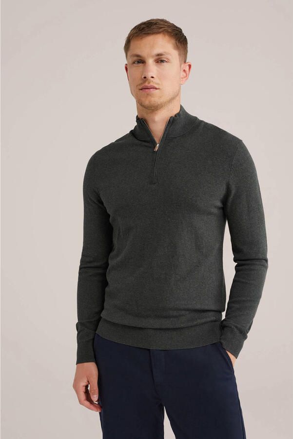 WE Fashion gebreide trui grijs - Foto 2