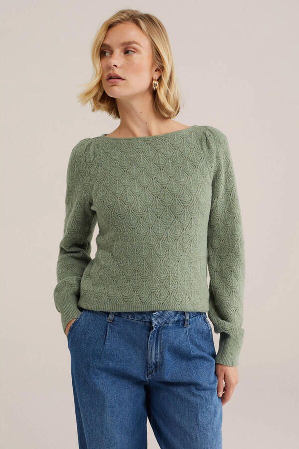 WE Fashion gebreide trui groen