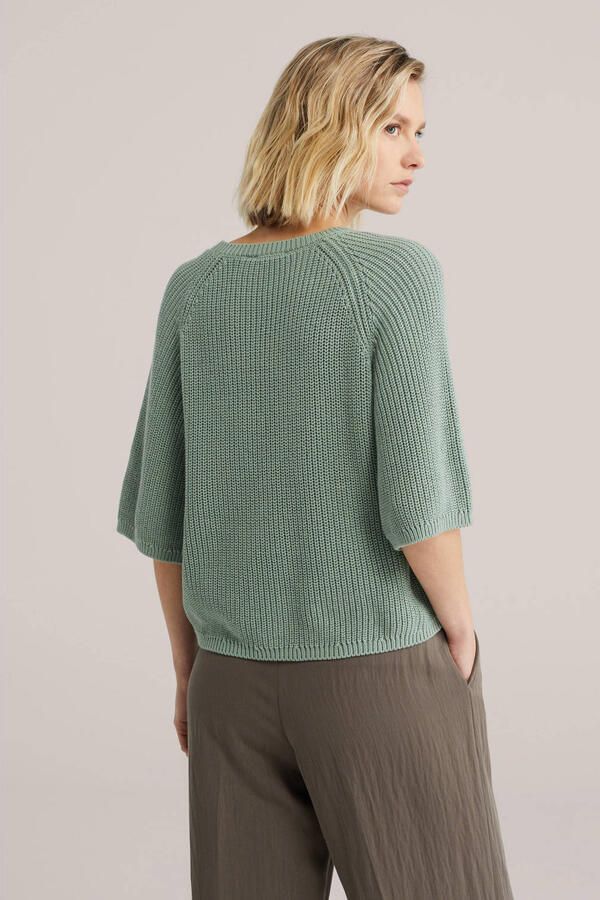 WE Fashion gebreide trui lichtgroen - Foto 3