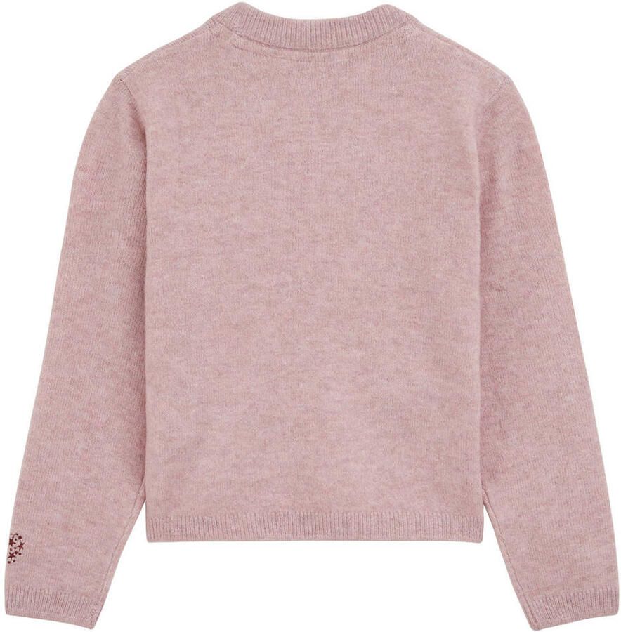 WE Fashion gebreide trui met wol oudroze - Foto 2