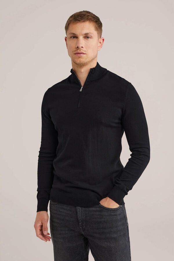 WE Fashion gebreide trui zwart - Foto 3