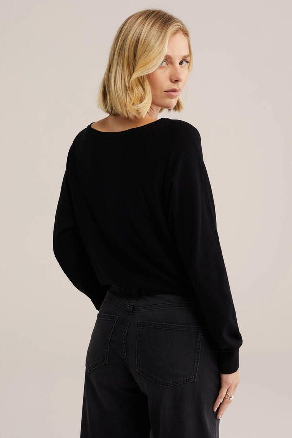 WE Fashion gebreide trui zwart - Foto 3