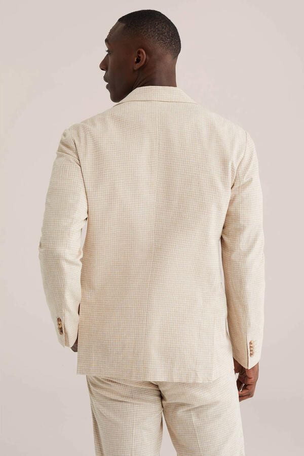 WE Fashion geruit colbert beige - Foto 3
