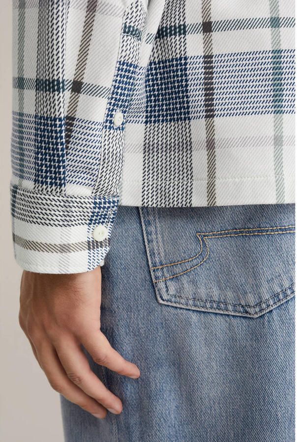 WE Fashion geruit overshirt blauw - Foto 2