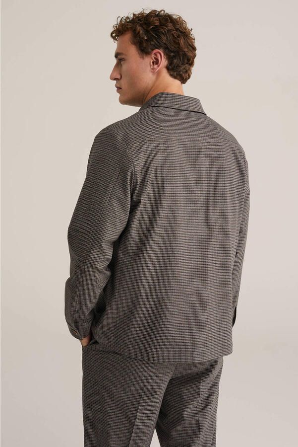 WE Fashion geruit overshirt bruin - Foto 2