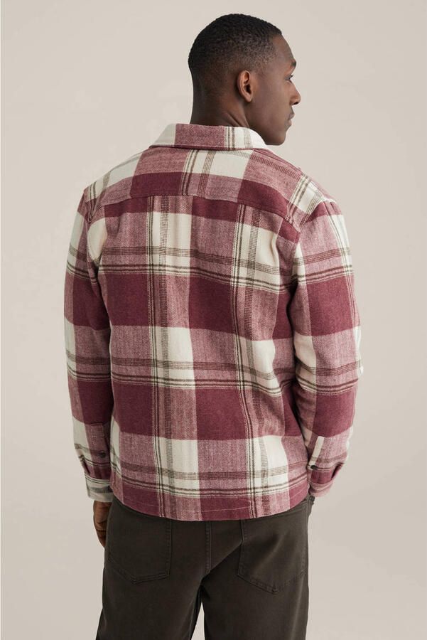 WE Fashion geruit overshirt rood - Foto 2
