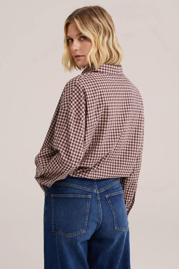WE Fashion geruite blouse rood - Foto 2