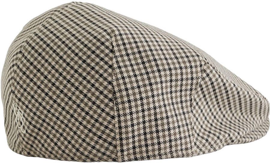 WE Fashion geruite flatcap beige - Foto 3