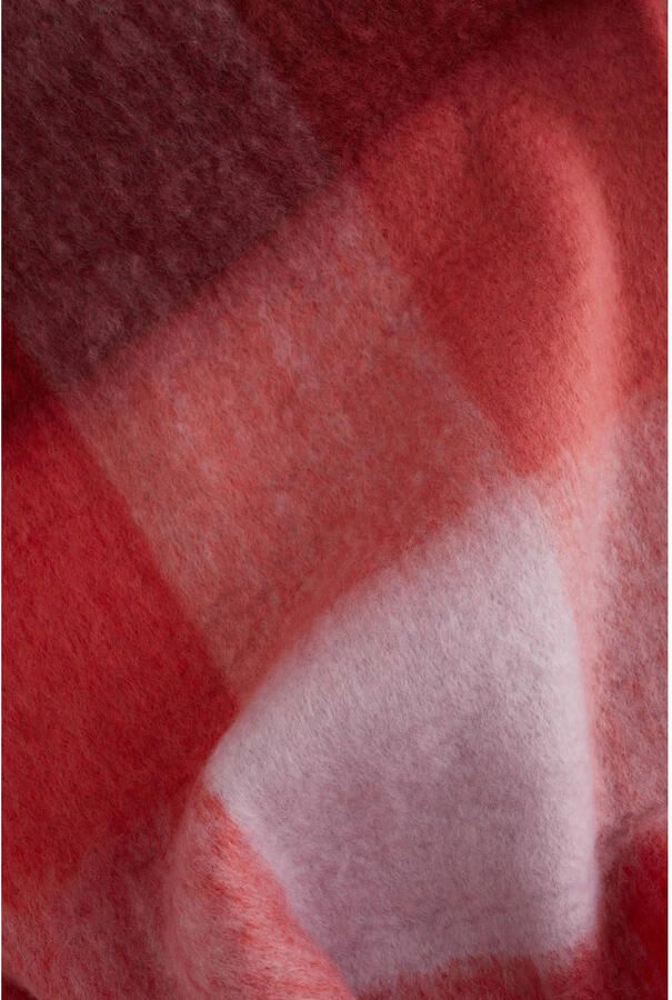 WE Fashion geruite sjaal rood - Foto 2