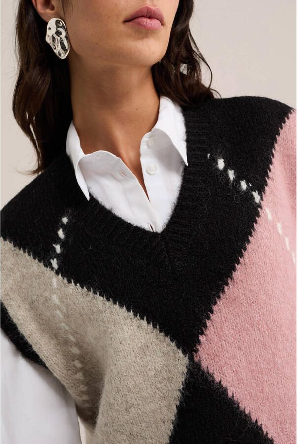 WE Fashion geruite top bruin - Foto 2