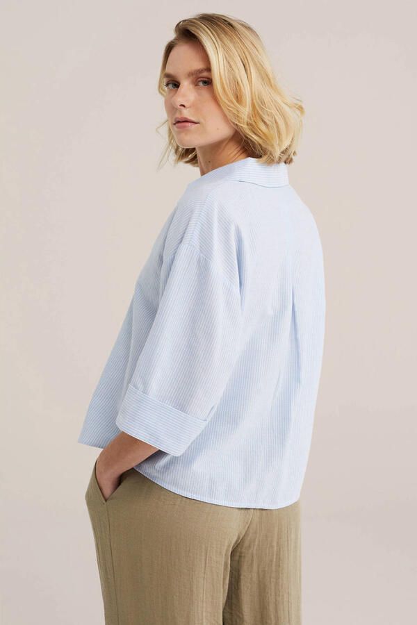 WE Fashion gestreepte blouse blauw - Foto 3